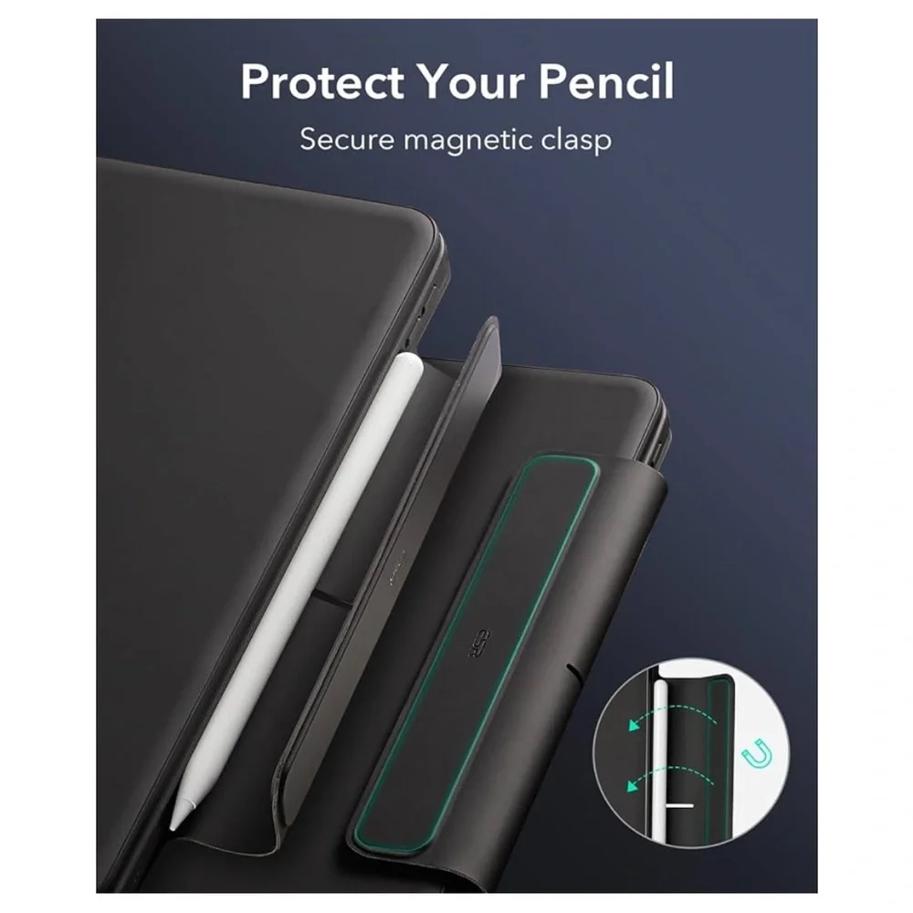 NEW iPad Pro 13” Case w/Keyboard M4 Easy-Set Magnetic Stand Rebound 360 Series